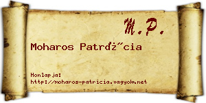 Moharos Patrícia névjegykártya